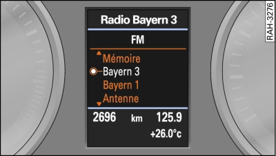 Menu Radio